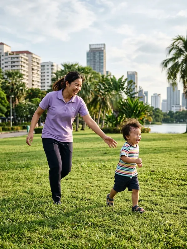 First day, park run · Thonglor